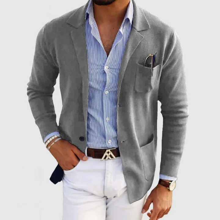 Levoire | Veste Élégante Pour Hommes Fait Main Gris clair