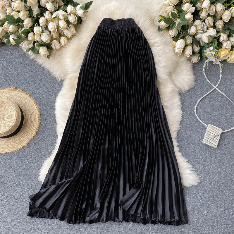 Levoire | Légère Jupe Plissée De Luxe Une taille Noir
