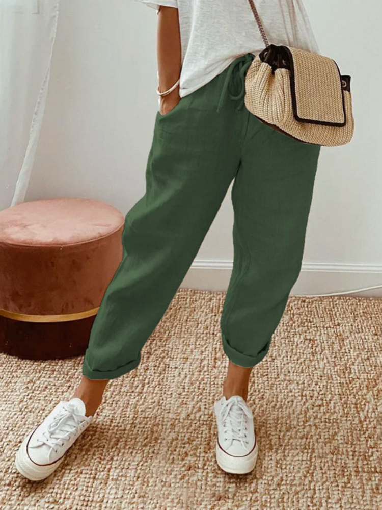 Levoire | Pantalon De Costume Pour Femmes À La Coupe Élégante Vert