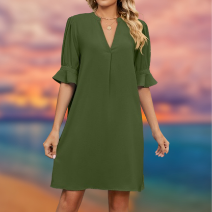 Levoire | Robe élégante et polyvalente Vert Militaire