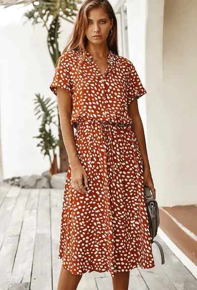 Levoire | Robe D'Été Au Design Décontracté Pour Un Look Sans Effort Orange