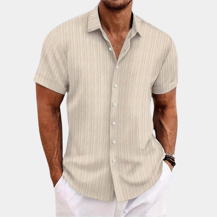 Levoire | Chemise pour hommes élégante Élégance classique Beige