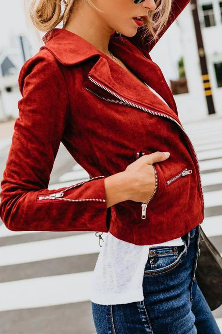 Levoire | Streetwear Gilet Avec Col À Revers Et Apparence Moderne Rot