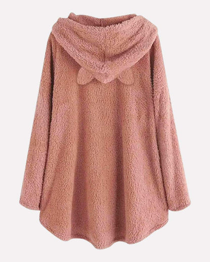 Levoire | Pull À Capuche Long Avec Capuche Et Design Unique D'Impression De Chat