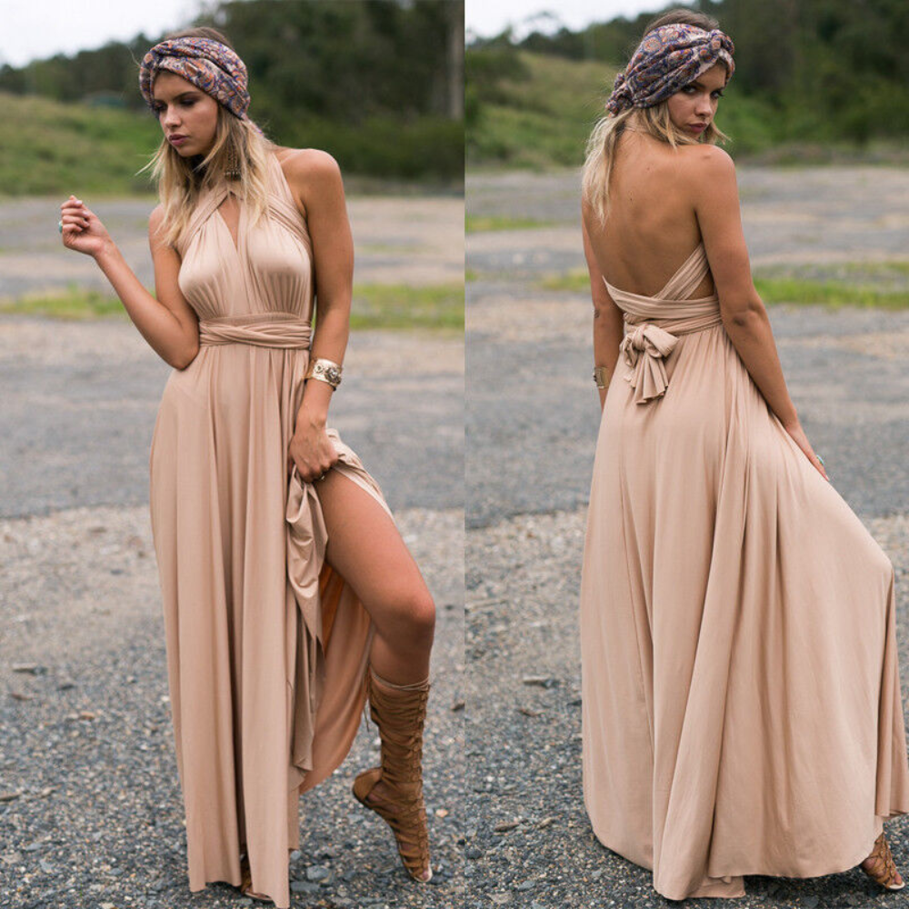 Levoire | Robe Infinity Chic Été Femme Champagne