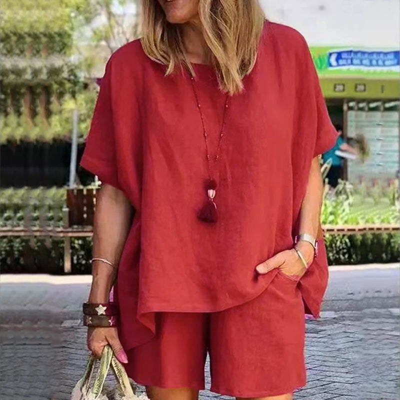 Levoire | Ensemble T-shirt décontracté Rot
