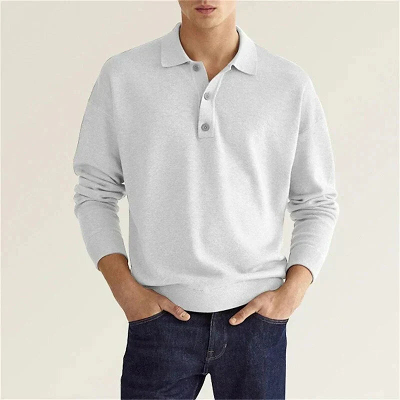 Levoire | Chemise polo à manches longues Blanc