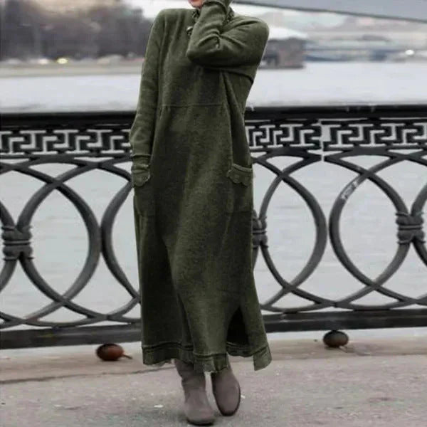 Levoire | Robe maxi élégante pour les jours frais Vert
