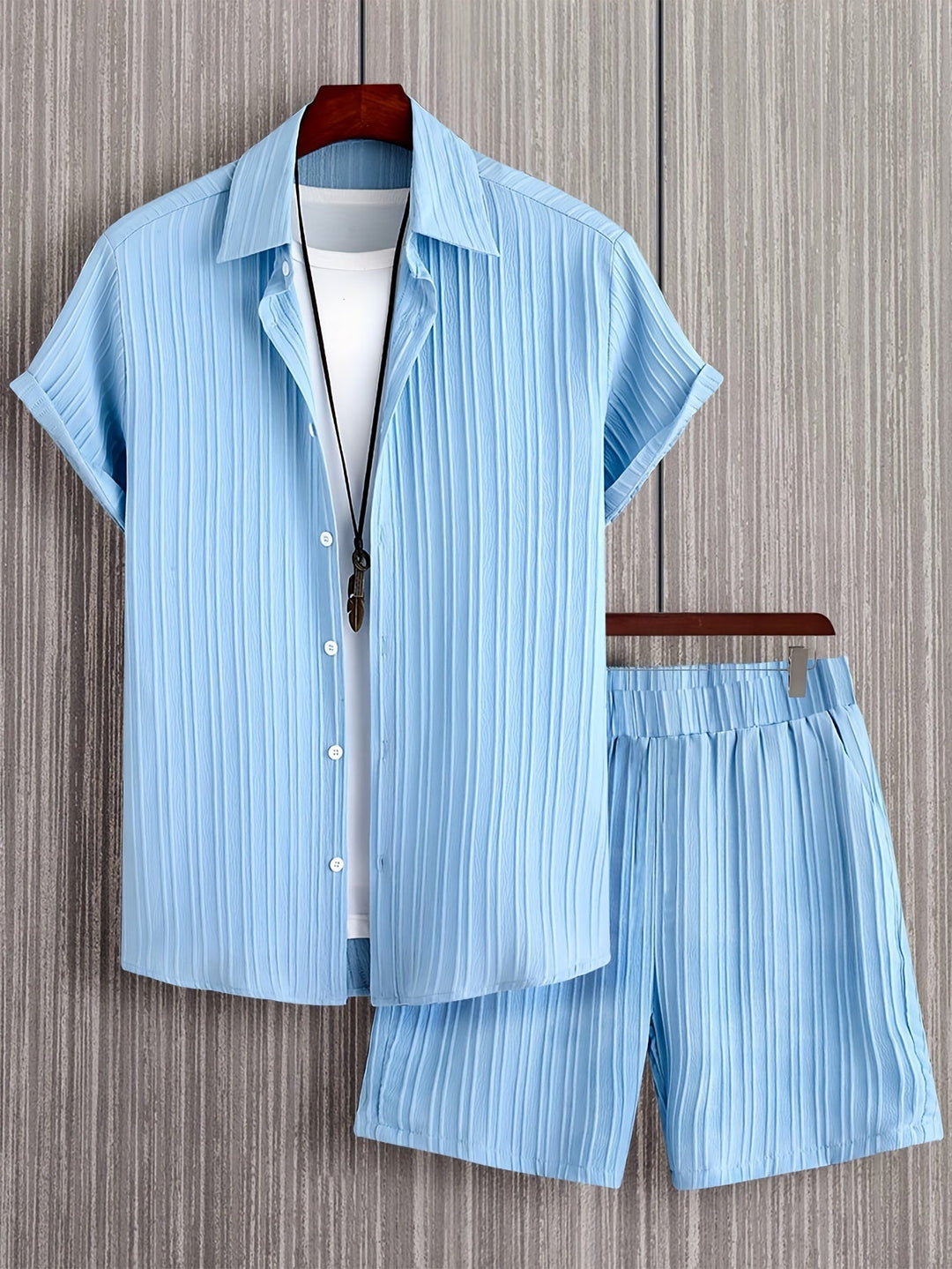 Levoire | Tenue D'Été Relaxante Pour Hommes Ciel bleu