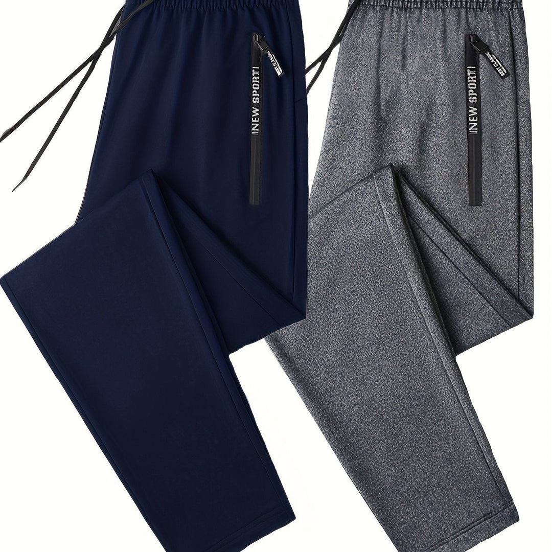 Levoire | Série De Pantalons De Jogging Bicolores Avec Des Bords Côtelés