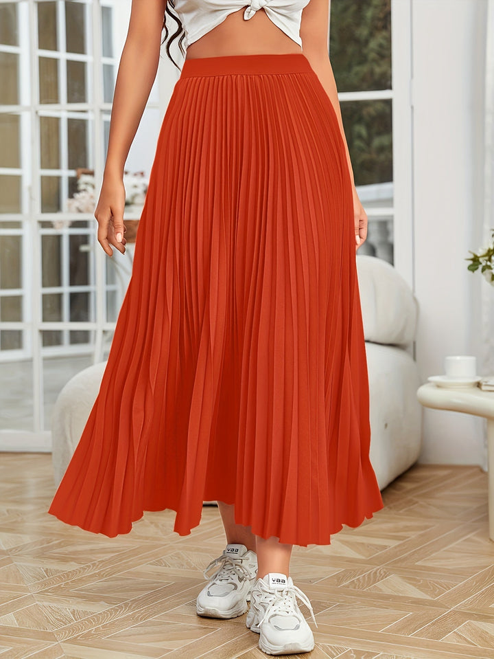 Levoire | Plissé Uni Boucle Coupe Jupe