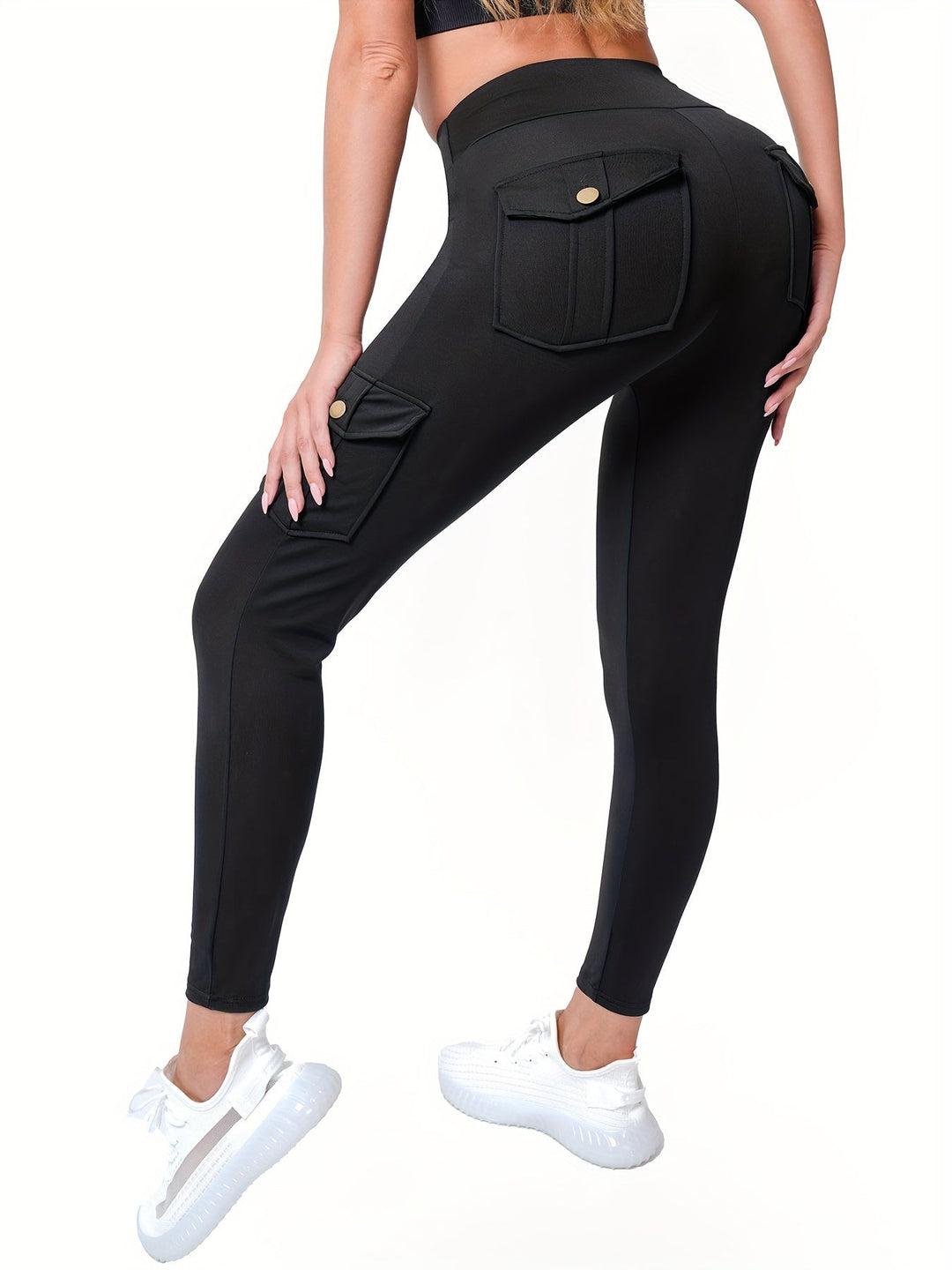 Levoire | Pantalons De Yoga Stretch Élégants À Taille Haute Et Avec Plusieurs Poches