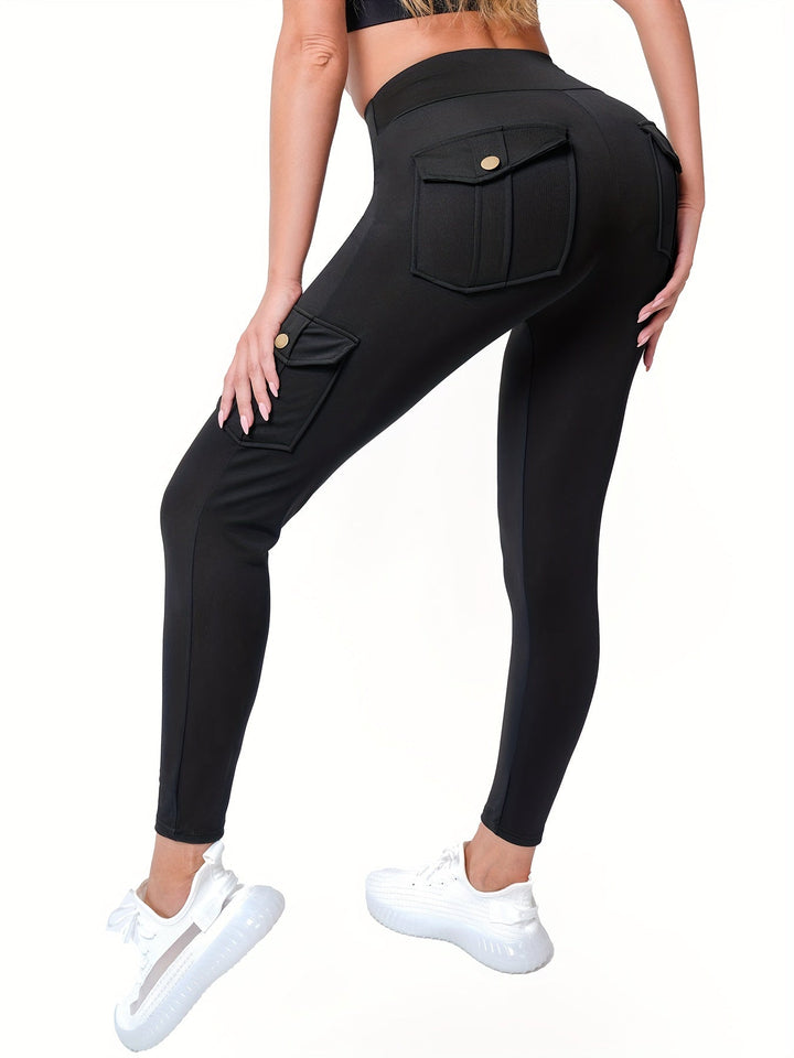 Levoire | Pantalons De Yoga Stretch Élégants À Taille Haute Et Avec Plusieurs Poches