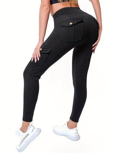 Levoire | Pantalons De Yoga Stretch Élégants À Taille Haute Et Avec Plusieurs Poches