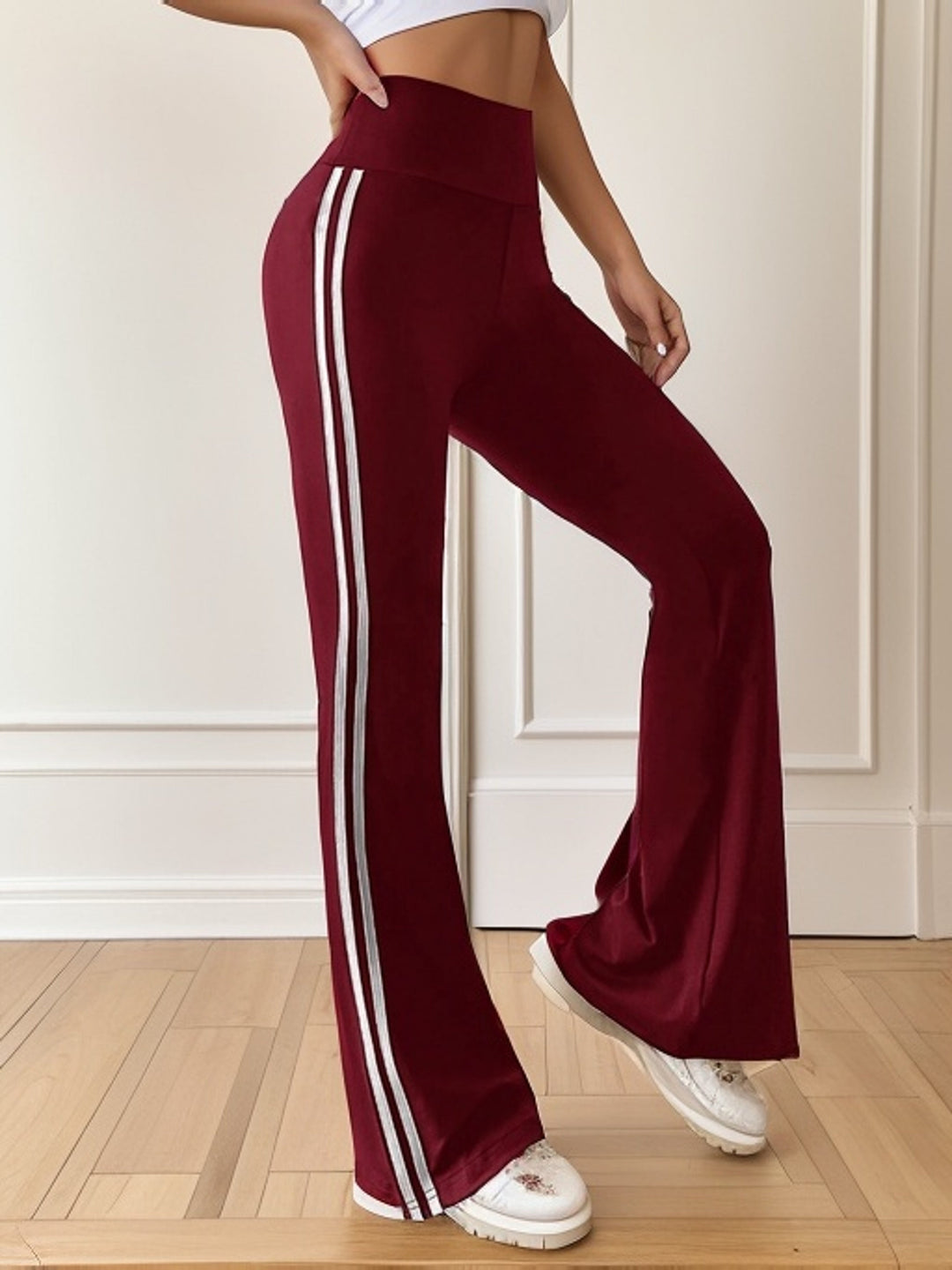 Levoire | Pantalons De Sport À Taille Haute À Rayures