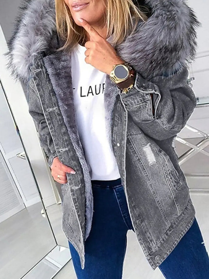 Levoire | Veste d'hiver moulante et élégante Gris