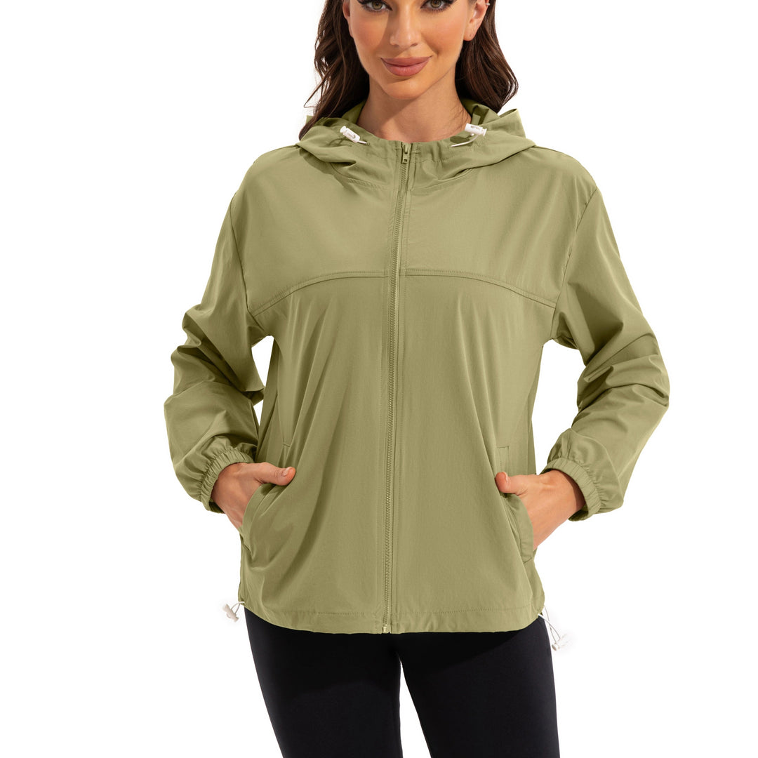 Levoire | Veste De Sport Légère Et Déperlant Avec Capuche Vert olive