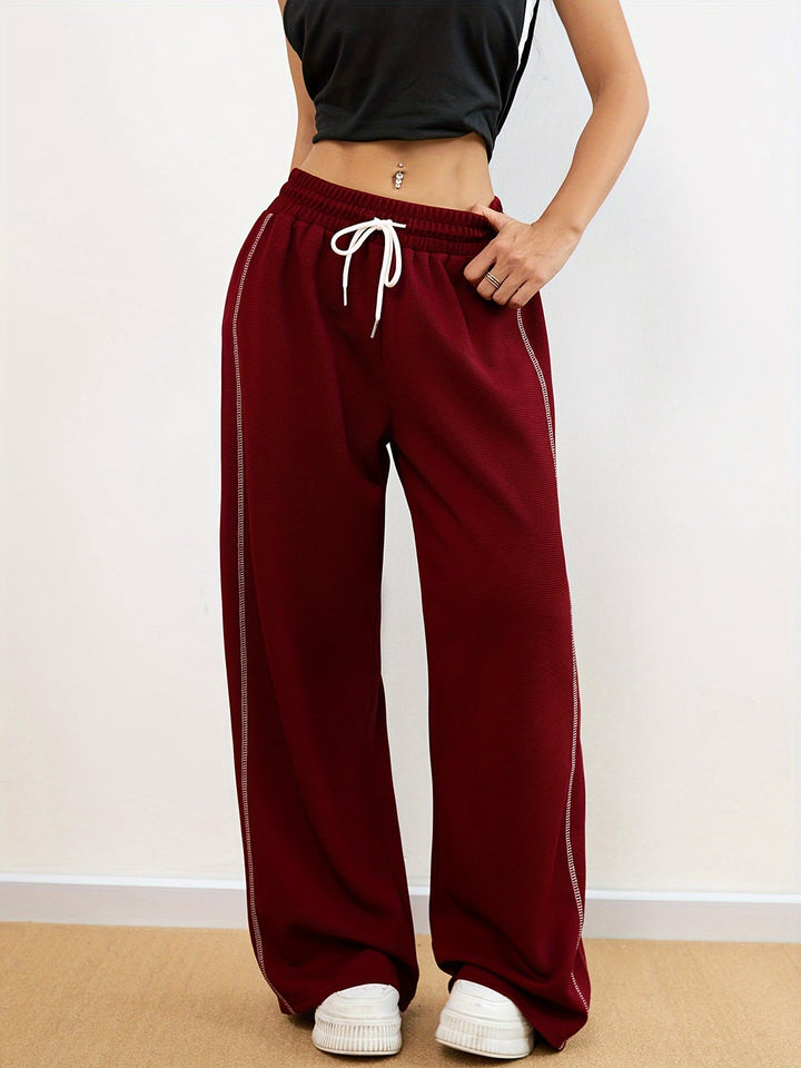 Levoire | Pantalon De Jogging À Motif Guimauve Pour Femmes En Couleur Unie