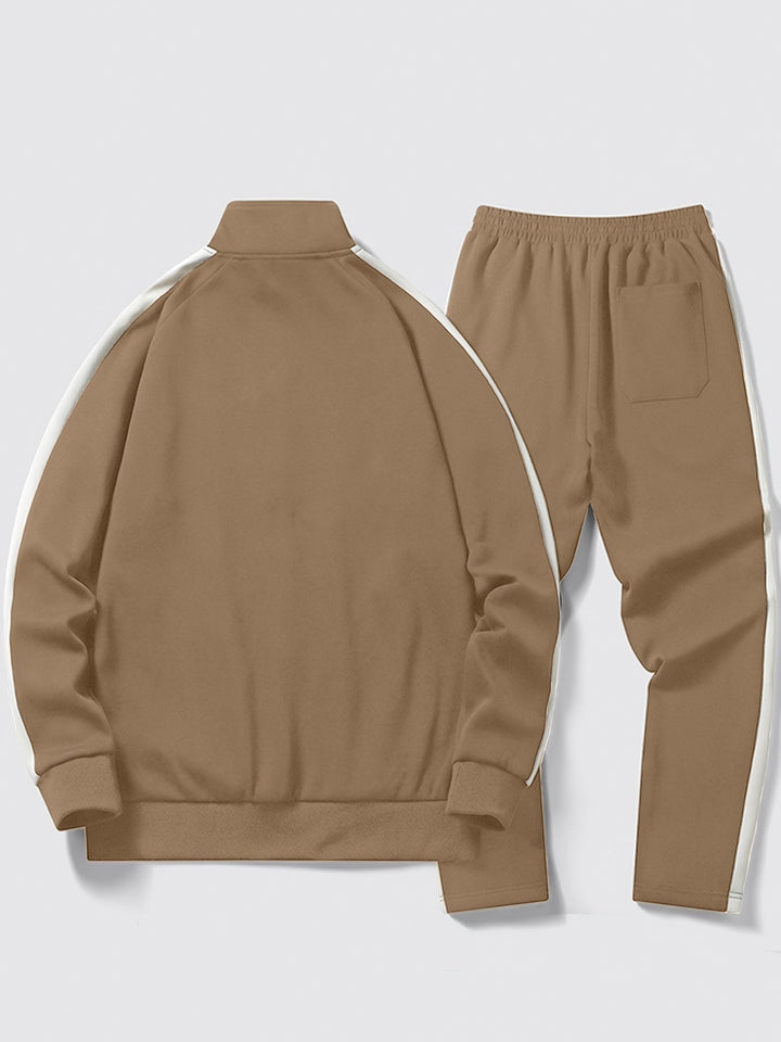 Levoire | Deux Teintes Ensemble D'Entraînement À Manches Longues Haut Avec Cordon Pantalons