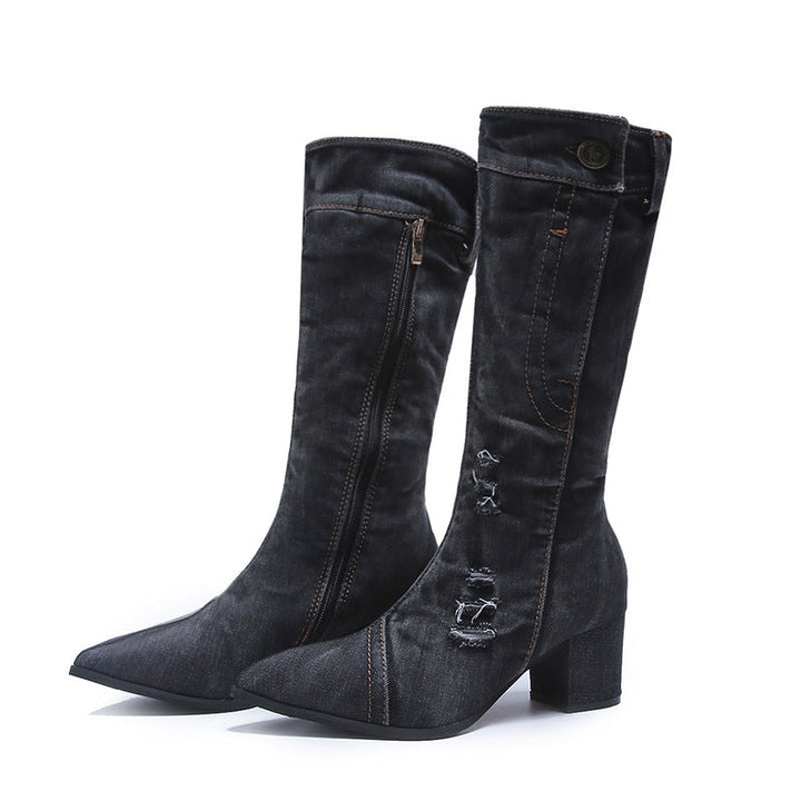 Levoire | Bottes Denim Statement Noir