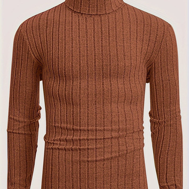 Levoire | Pull En Tricot Rayé Avec Col Pour Hommes
