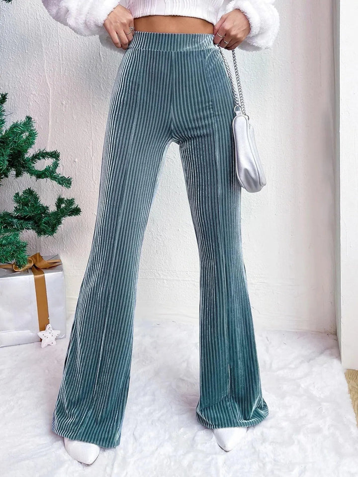 Levoire | Pantalons larges en velours Pfau Bleu