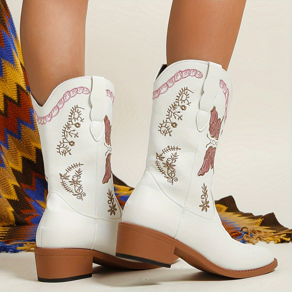 Levoire | Bottes Cowboy À Motifs De Papillons Pour Femmes