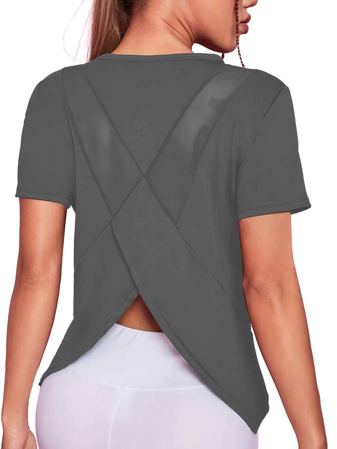 Levoire | T-Shirt De Sport Pour Femmes À Séchage Rapide Avec Manches Courtes Et Contraste En Mesh Respirant