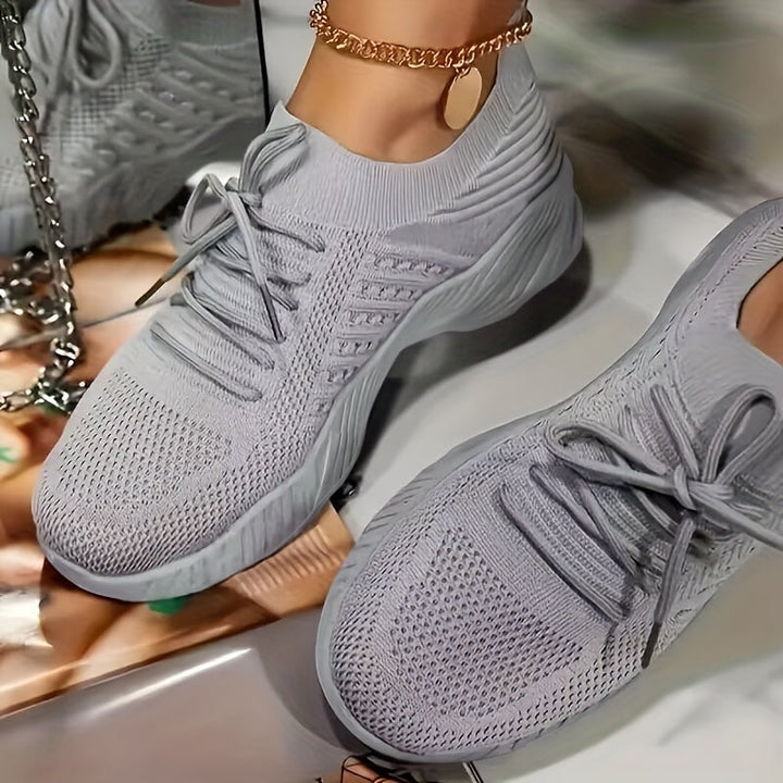 Levoire | Chaussures de sport respirantes et confortables en tricot Gris