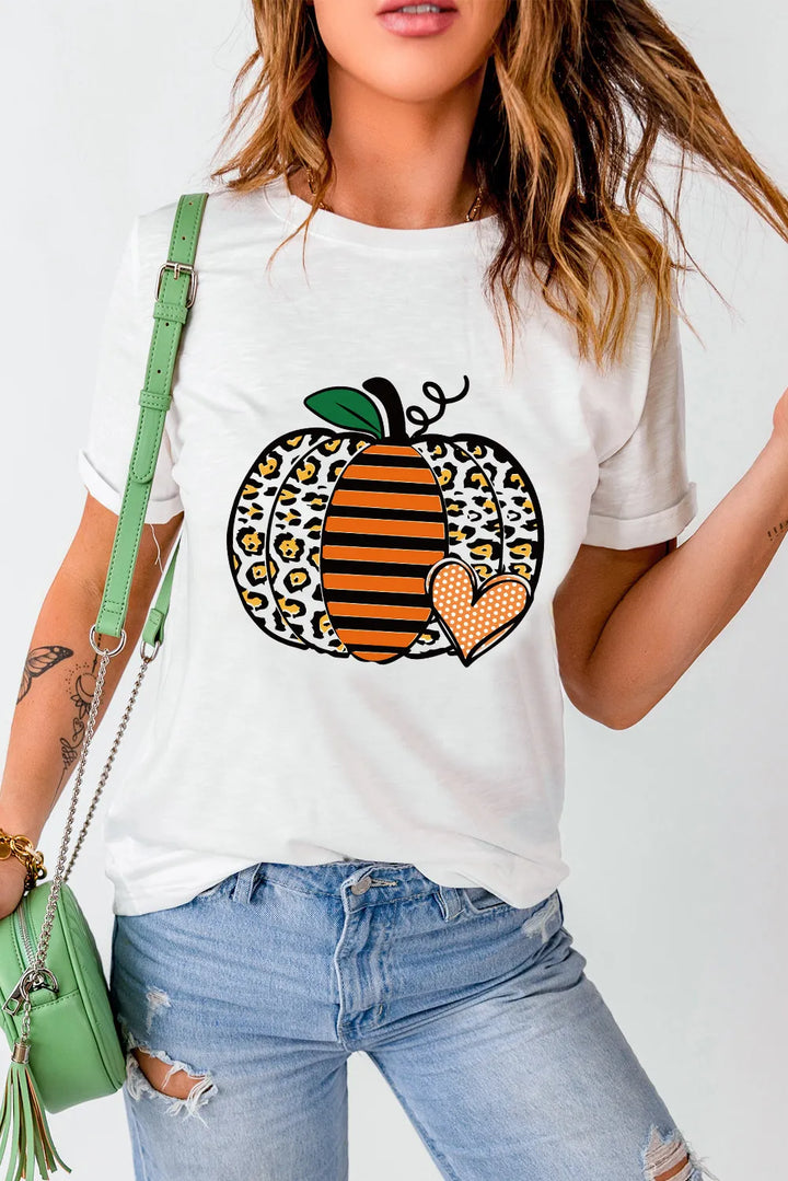 Levoire | Citrouille Comtesse Col Rond Manches Courtes T-shirt