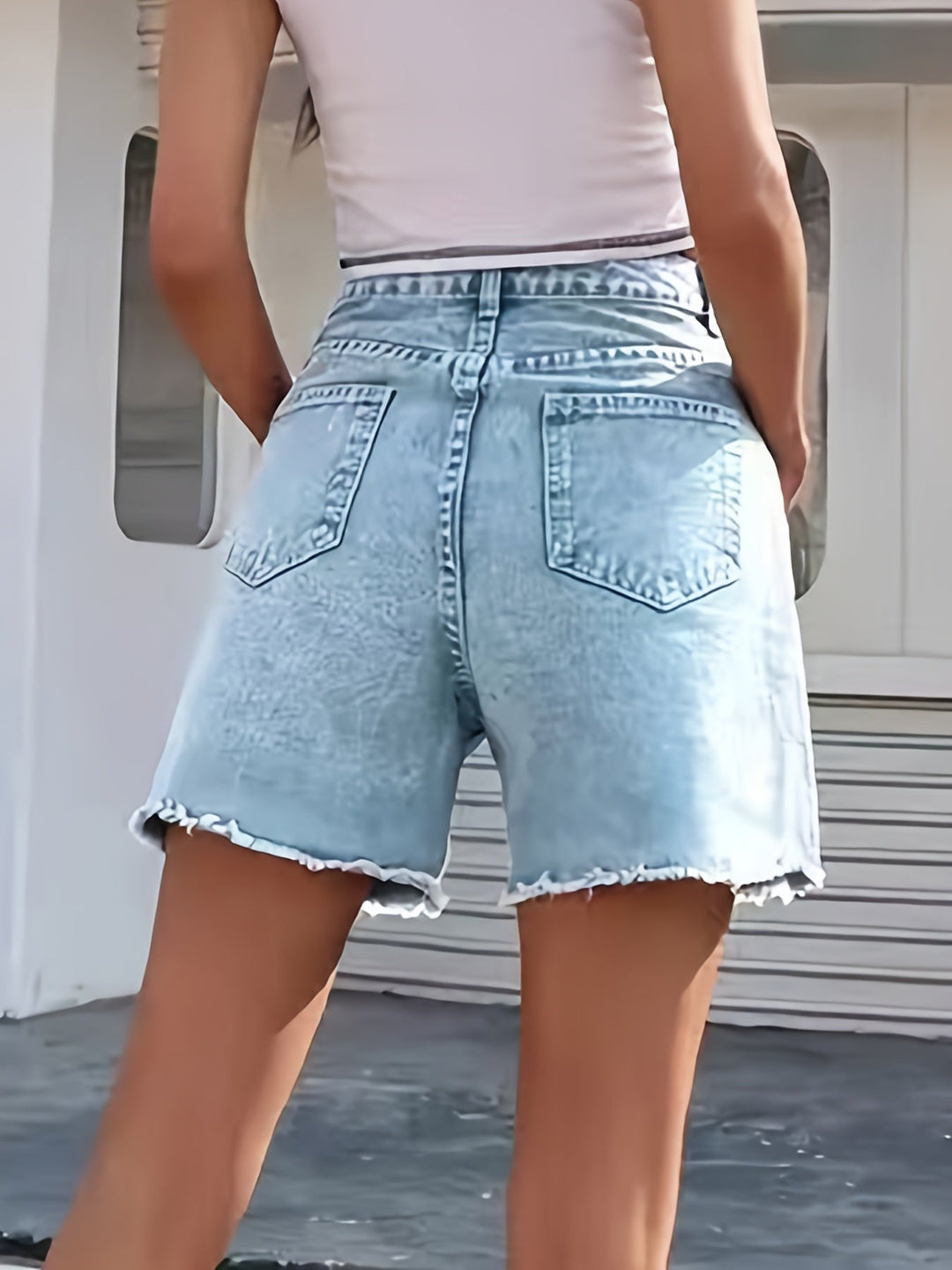 Levoire | Shorts En Denim Esipesty, Avec Des Revers Et Une Coupe Ample