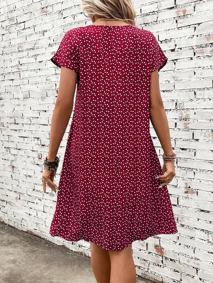 Levoire | Robe À Imprimé Intégral Avec Manches Chauve-Souris