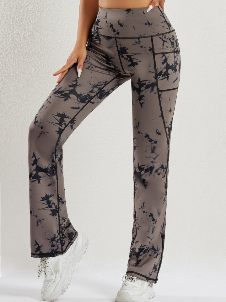 Levoire | Pantalon De Yoga Évasé À Taille Haute Tie-Dye Pour Femmes