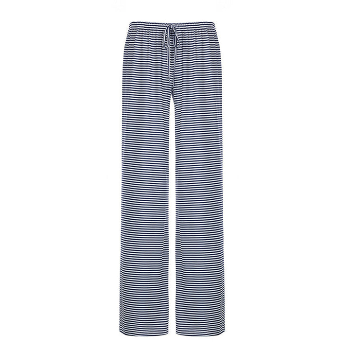 Levoire | Pantalon Rayé Tendance Pour Un Look Frais Bleu