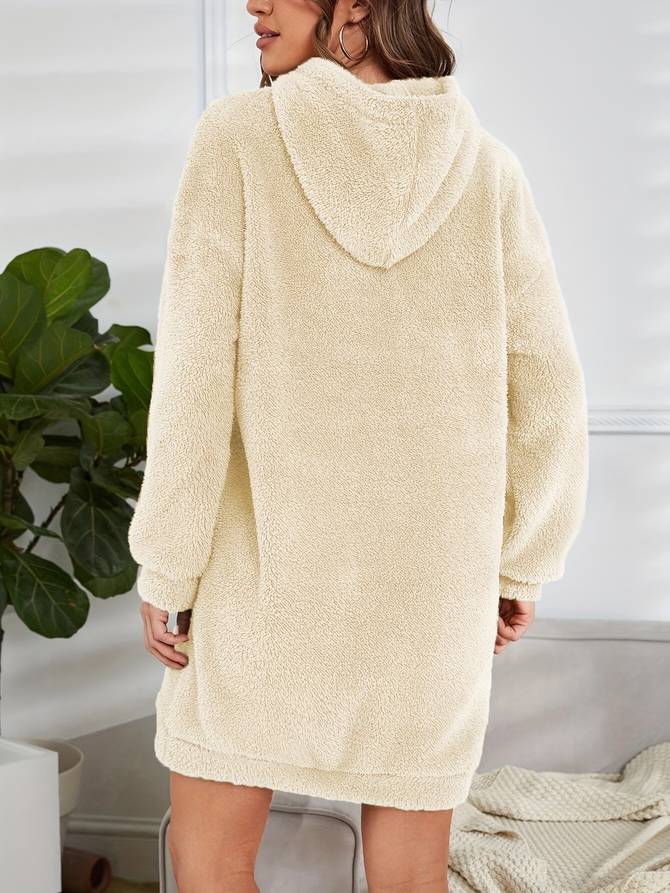 Levoire | Pull À Capuche En Teddy Chaud D'Automne Pour Femmes