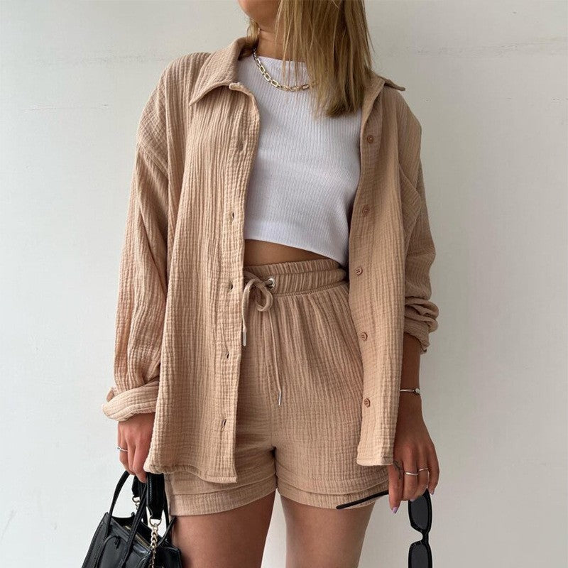 Levoire | Ensemble D'Été En Coton Khaki