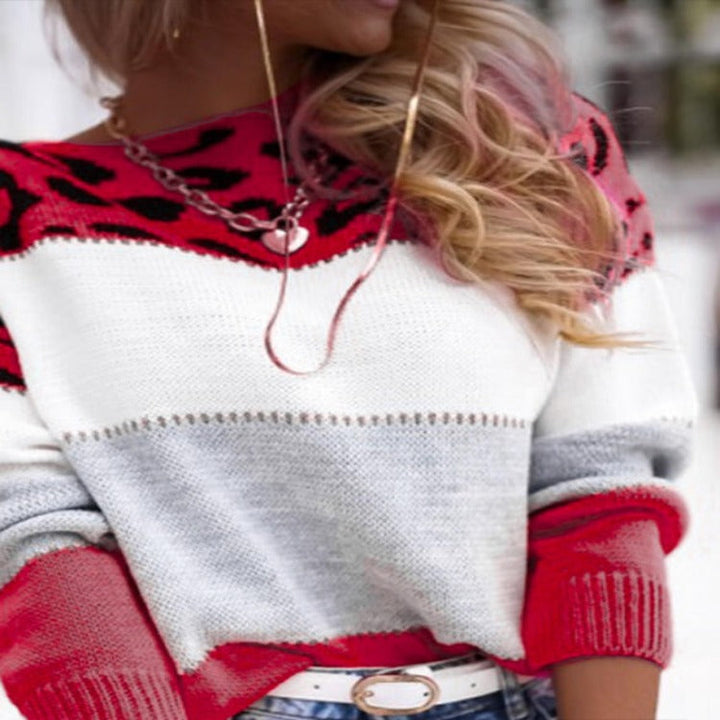 Levoire | Pull Imprime Pour Femme - Chaud Rouge