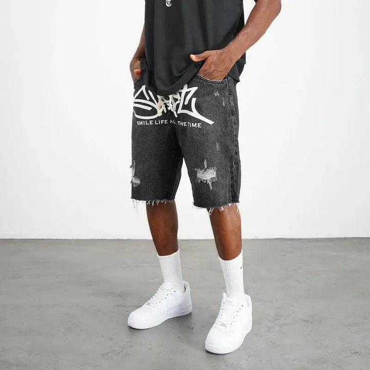 Levoire | Short en Jean Noir