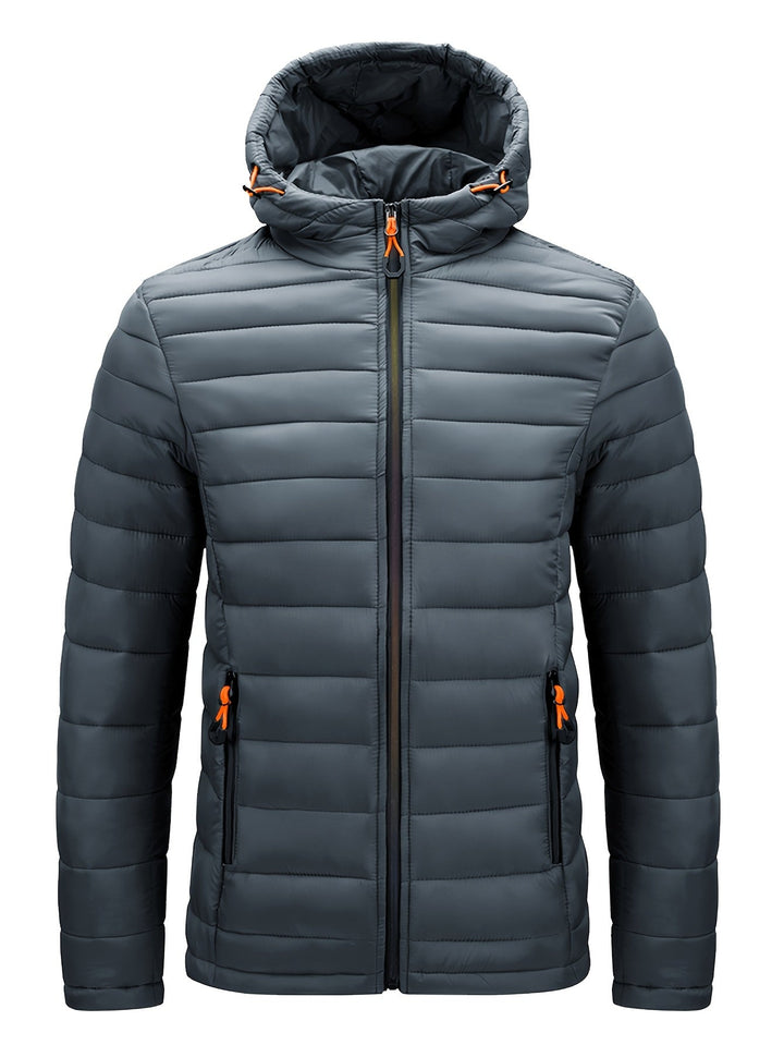 Levoire | Veste En Nylon Léger Matelassée Pour Hommes Avec Capuche