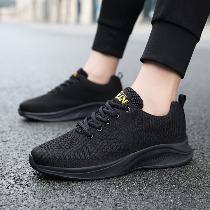 Levoire | Chaussures Trendy Confortables À Lacets Avec Semelle Souple Pour Hommes Taille noire