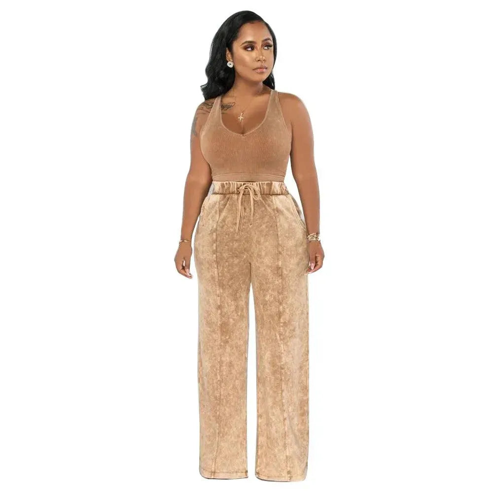 Levoire | Chemise femme avec jambes larges et taille élastique