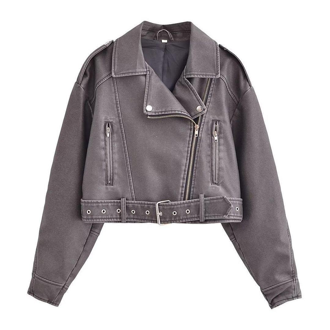 Levoire | Lavable, Vêtement En Cuir À Couleur Changeante Pour Femmes* Gris