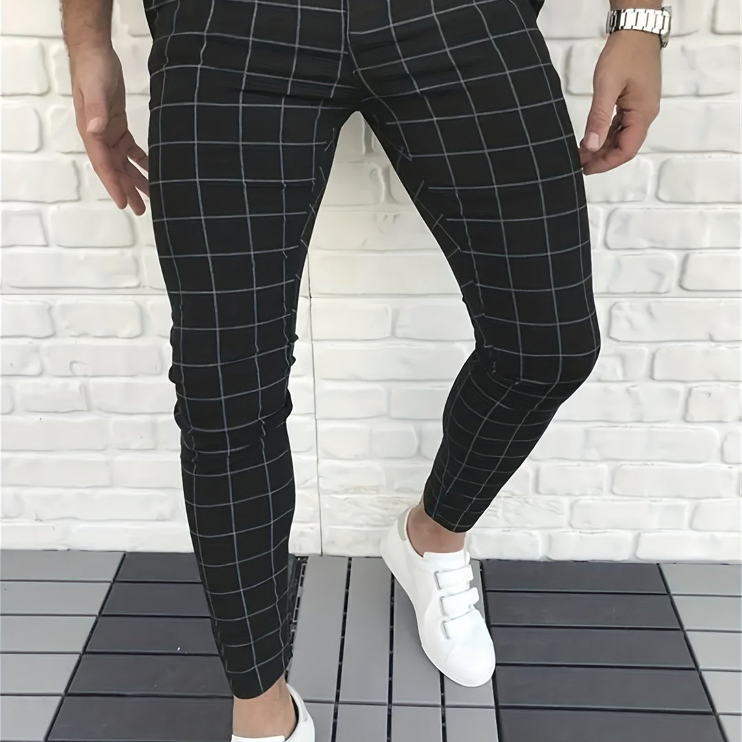 Levoire | Élégant Pantalon À Carreaux Pour Hommes