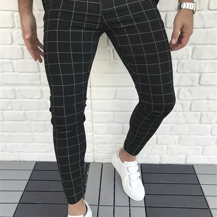 Levoire | Élégant Pantalon À Carreaux Pour Hommes