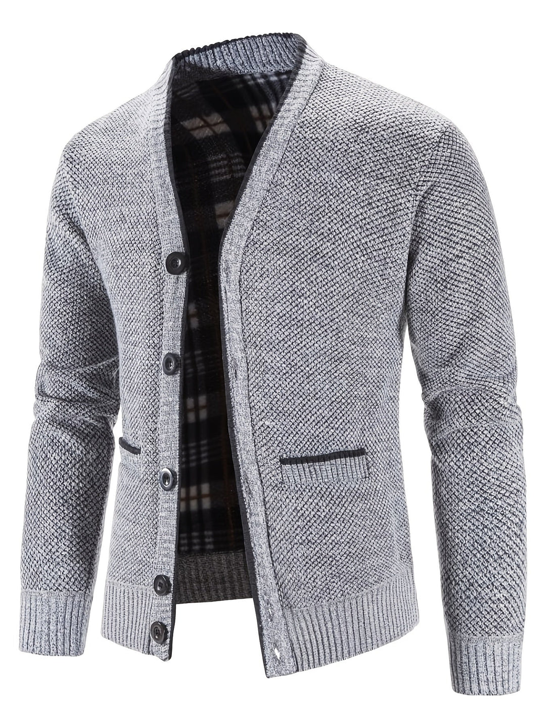 Levoire | Veste Tricotée Décontractée Pour Hommes Avec Décolleté En V