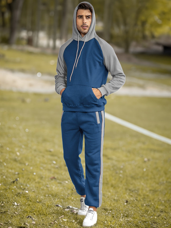 Levoire | Sweat à capuche à manches longues et pantalon long de sport Gris