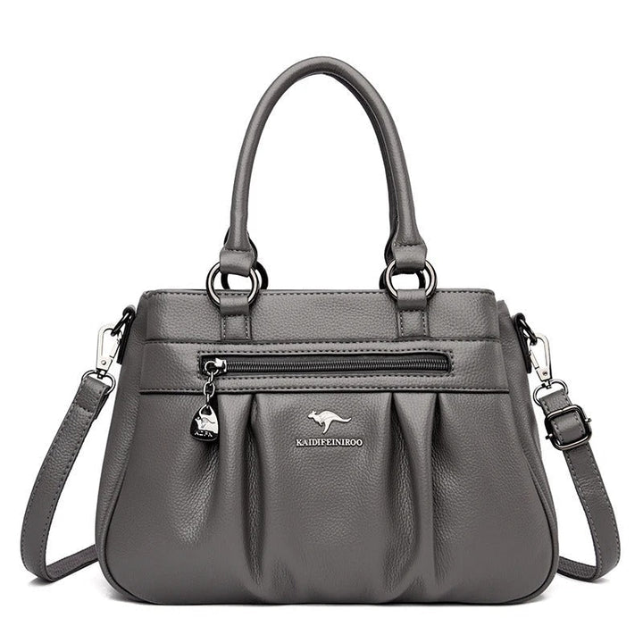 Levoire | Sac à main de luxe pour femmes en similicuir Gris