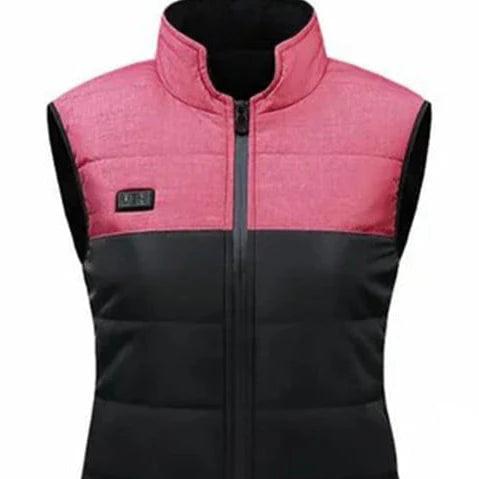 Levoire | Veste Imperméable Chaude Sans Manches Avec Fermeture Éclair Rosa