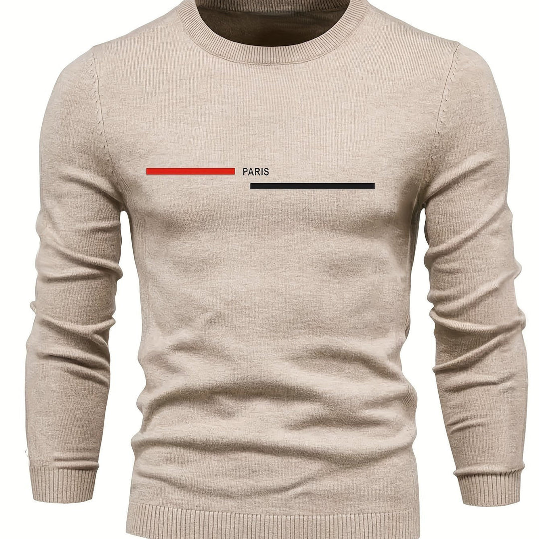 Levoire | Pulli Tricot Relaxant Pour Hommes Avec Encolure Ronde