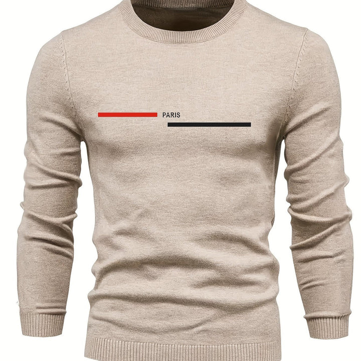 Levoire | Pulli Tricot Relaxant Pour Hommes Avec Encolure Ronde